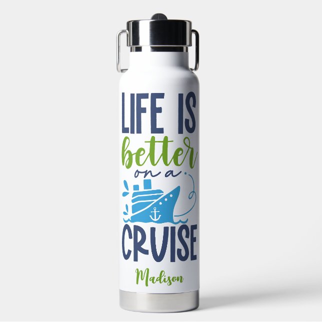 Individuelle Name Cruise Trinkflasche (Vorderseite)