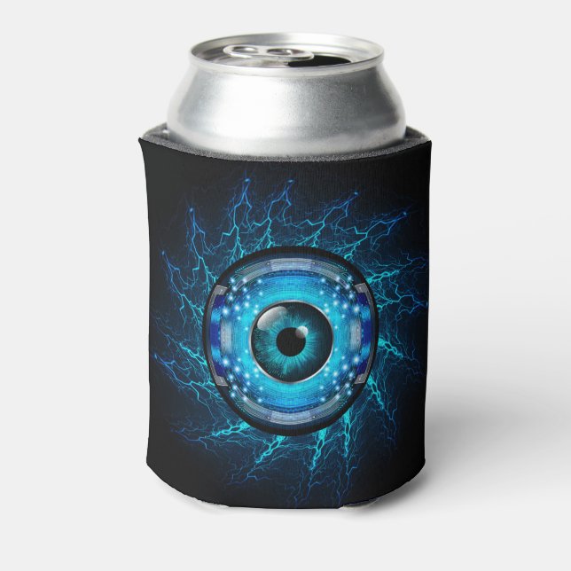 Individuelle Name Cyber Circuit Eye Dosenkühler (Kanne Rückseite)