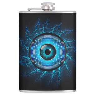 Individuelle Name Cyber Circuit Eye Flachmann