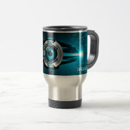 Individuelle Name Cyber Circuit Eye Reisebecher