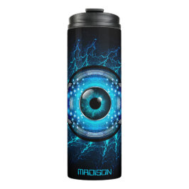 Individuelle Name Cyber Circuit Eye Thermosbecher