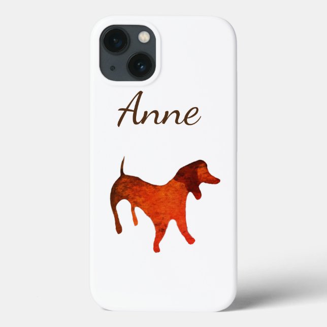 Individuelle Name Dackel Case-Mate iPhone Hülle (Rückseite)