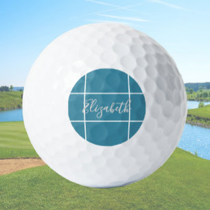 Individuelle Name-Damen mit minimalistischem Stil, Golfball