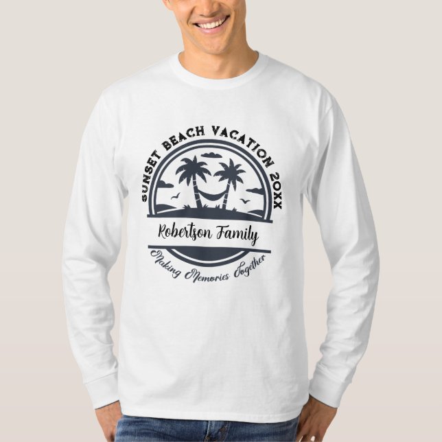 Individuelle Name Datum Position Matching Family B T-Shirt (Vorderseite)