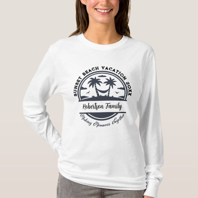 Individuelle Name Datum Position Matching Family B T-Shirt (Vorderseite)