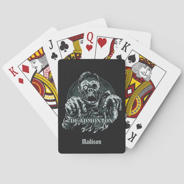Individuelle Name DEADMONTON Spielkarten (Rückseite)