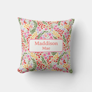 Individuelle Name Deco Colorful Blumencocktail Kin Kissen