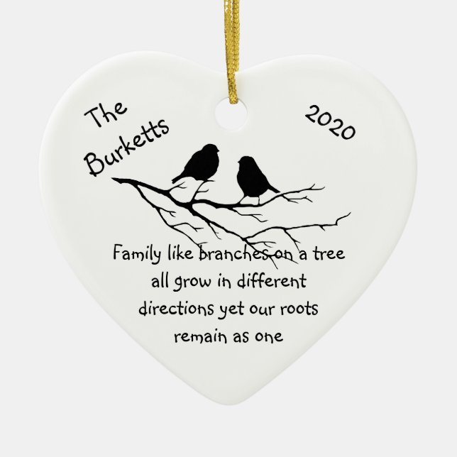 Individuelle Name Ded Christmas Familienangebot Keramik Ornament (Vorne)
