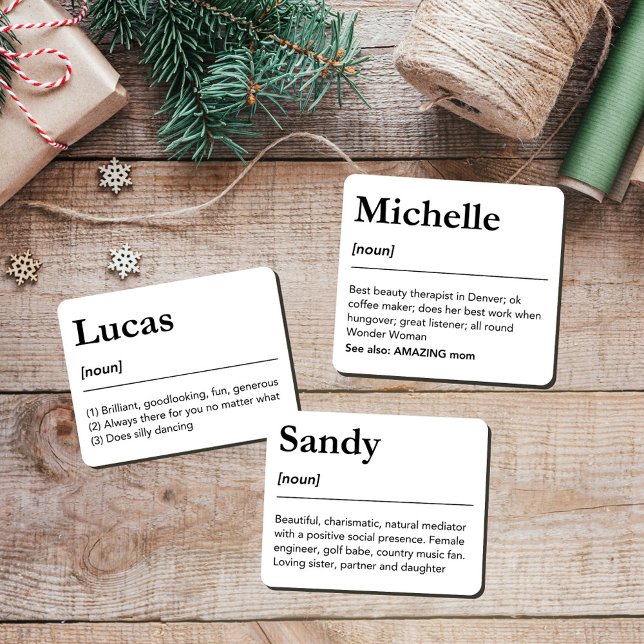 Individuelle Name Definition Friend Wörterbuch Fun Aufkleber (Von Creator hochgeladen)