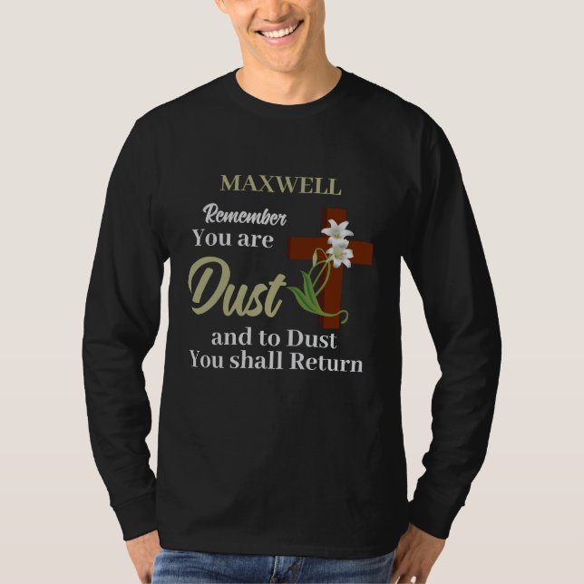 Individuelle Name denkt daran, dass ihr trocken se T-Shirt (Vorderseite)