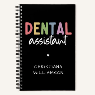 Individuelle Name Dental Assistant Geschenk Notizbuch