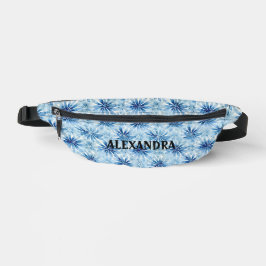 Individuelle Name der Blume mit blauer Gefärbte Kr Bauchtasche