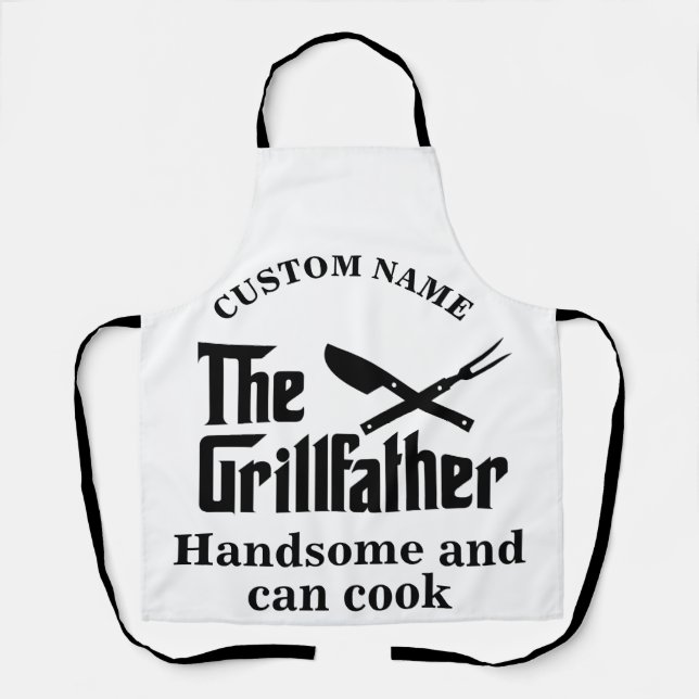 Individuelle Name Der Grillvater-Koch Schürze (Vorderseite)