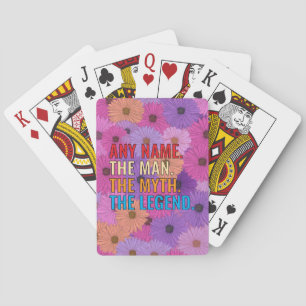 Individuelle Name der Mann, der Mythos, die Legend Spielkarten