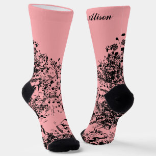 Individuelle Name, der musikalische Bemerkungen fl Socken