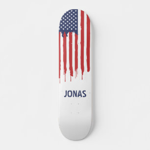 individuelle Name der patriotischen Flagge des ame Skateboard