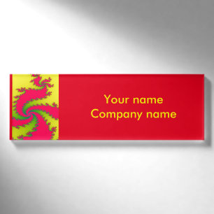 Individuelle Name des chinesischen Dragon-Fraktals Namenschild