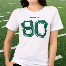 Individuelle Name des grünen Sportteams, Nummer, T Tri-Blend Shirt