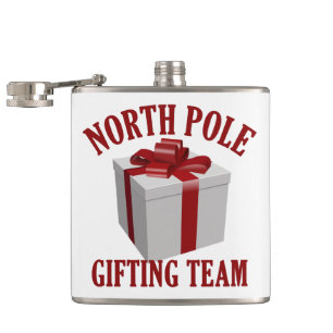 Individuelle Name des North Pole Gifting Team Flachmann