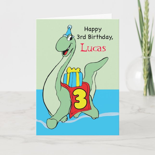 individuelle Name Dinosaur, Lucas Karte (Vorderseite)
