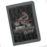 Individuelle Name Dirt Bike Rider Trifold Geldbörse<br><div class="desc">Individuelle Name Dirt Bike Rider Motocross Racing Moto Racer Motorrad Geschenke - Wählen Sie Farbe und anpassen mit Ihrem Namen oder benutzerdefinierten Text!</div>