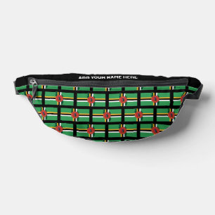 Individuelle Name DOMINICAN FLAG DOMINICA Fanny Pa Bauchtasche