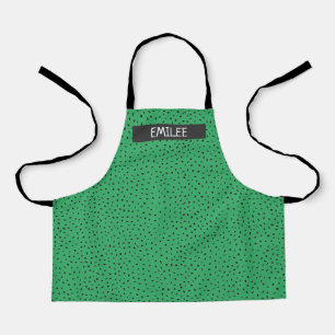 Individuelle Name Doodle Dots Schürze für Großdruc