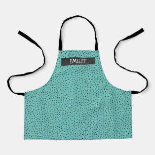 Individuelle Name Doodle Dots Schürze für Großdruc