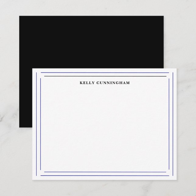 Individuelle Name Doppelbrände-Berufliches Geschir Mitteilungskarte (Vorne/Hinten)