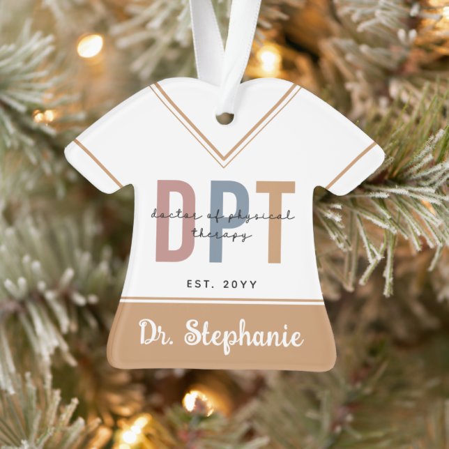 Individuelle Name DPT Arzt für Physikalische Thera Ornament (Baum)
