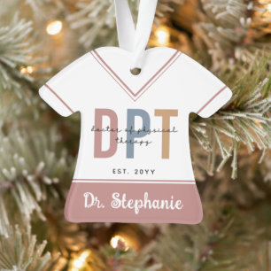 Individuelle Name DPT Arzt für Physikalische Thera Ornament