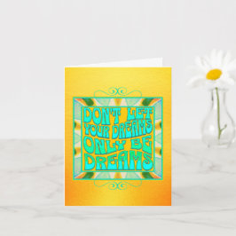 Individuelle Name Dream Quote Positive Affirmative Karte