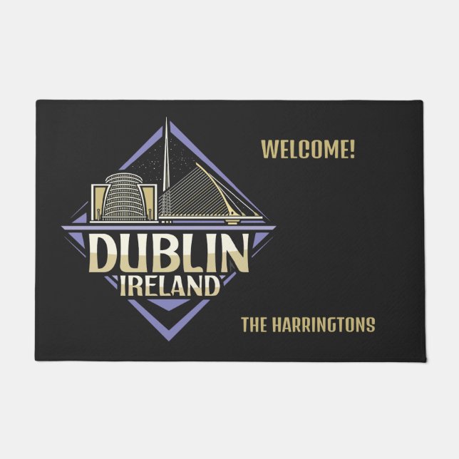 Individuelle Name Dublin Irland Fußmatte (Vorderseite)