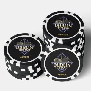 Individuelle Name Dublin Irland Pokerchips