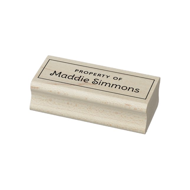 Individuelle Name EIGENSCHAFT Kinder Briefmarke bu Gummistempel (Stempel)