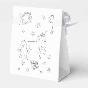 Individuelle Name Einhorn Sterne Farbe Geschenkschachtel