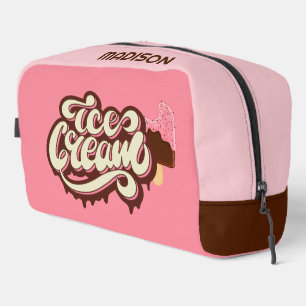 Individuelle Name Eiscreme Waschbeutel