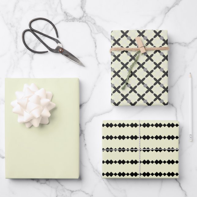 Individuelle Name Elegant Graduate Geschenkpapier Set (Vorderseite)