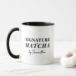 Individuelle Name Elegant Matcha Tea Quote Typogra Tasse