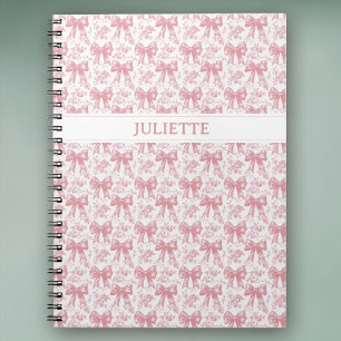 Individuelle Name Eleganter Vintager Blütenpinsel Notizblock