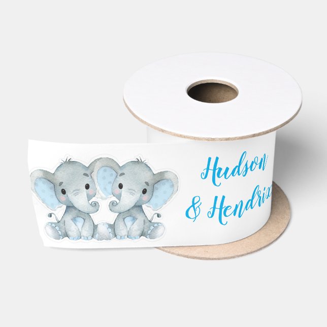 Individuelle Name Elephant Satin Ribbon Spool Twin Satinband (Spule)