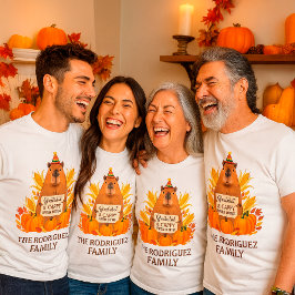 Individuelle Name Erntedank Capybara Cappy Ever T-Shirt