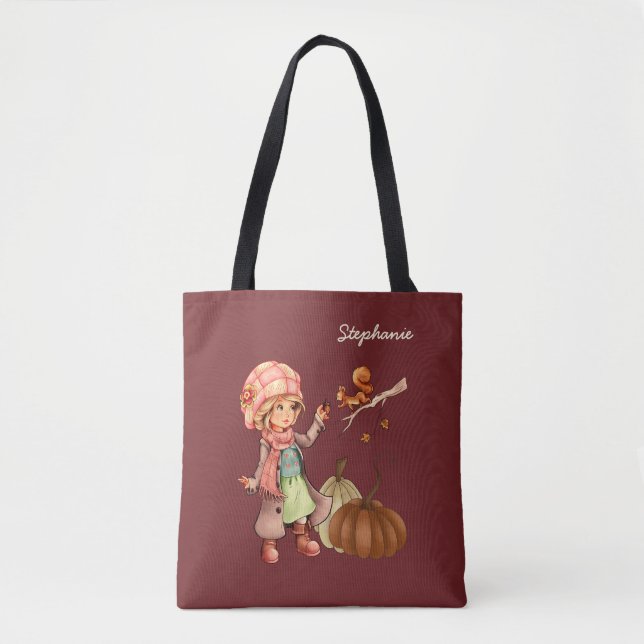 Individuelle Name Erntedank-Geschenk Tasche (Vorderseite)