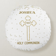 Individuelle Name Erste heilige Kommunion Gold Loo