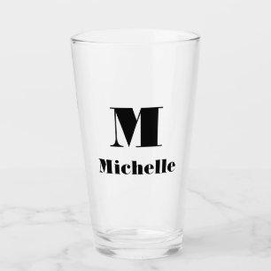Individuelle Name Erstfarbige Vollfarbe Glas