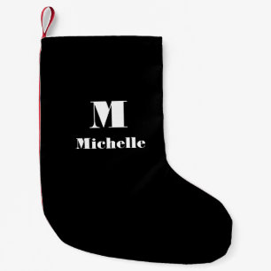 Individuelle Name Erstfarbige Vollfarbe Kleiner Weihnachtsstrumpf