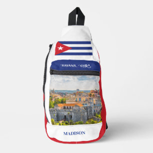 Individuelle Name (& fakultativ Foto) Havanna Kuba Crossbody Bag
