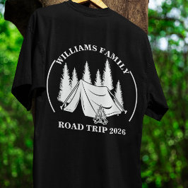 individuelle Name Familienurlaub Berg Road Trip T-Shirt