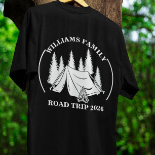 individuelle Name Familienurlaub Berg Road Trip T-Shirt