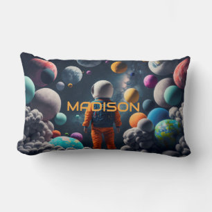 Individuelle Name Fantasy Space Kid Lendenkissen